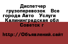 Диспетчер грузоперевозок - Все города Авто » Услуги   . Калининградская обл.,Советск г.